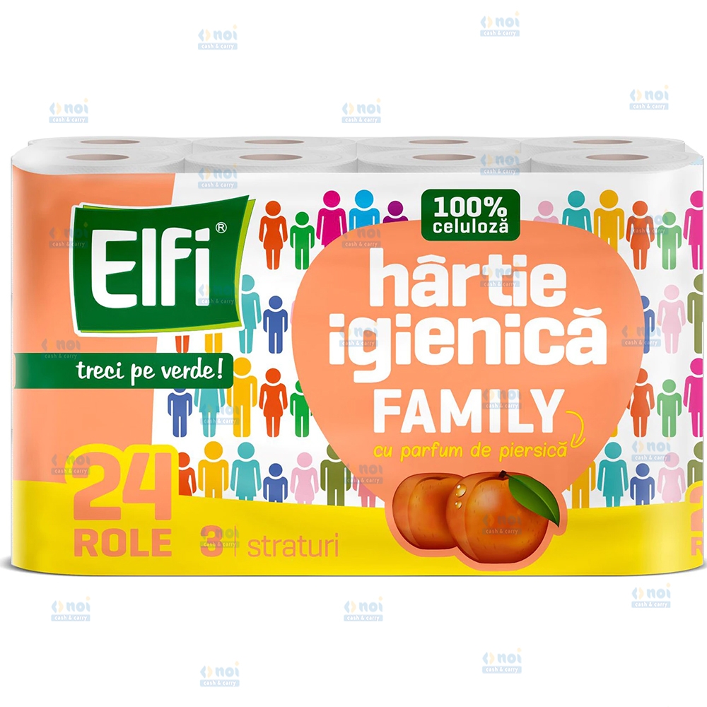 ELFI HARTIE IGIENICA FAMILY PIERSICA 3STR 120FOI 24ROLE/SET