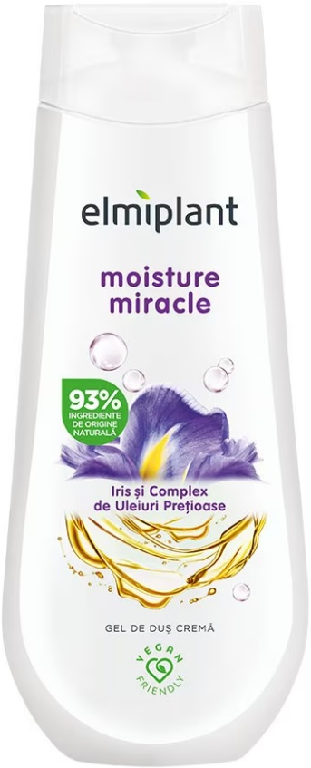 Gel de dus crema Iris si complex de uleiuri pretioase, 400 ml, Elmiplant