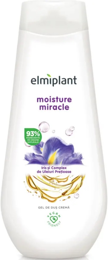 Gel de dus crema Iris si complex de uleiuri pretioase, 750 ml, Elmiplant