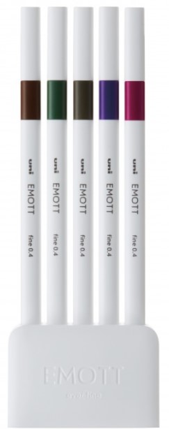 Set 5 culori vintage Fineliner, Emott (F419)