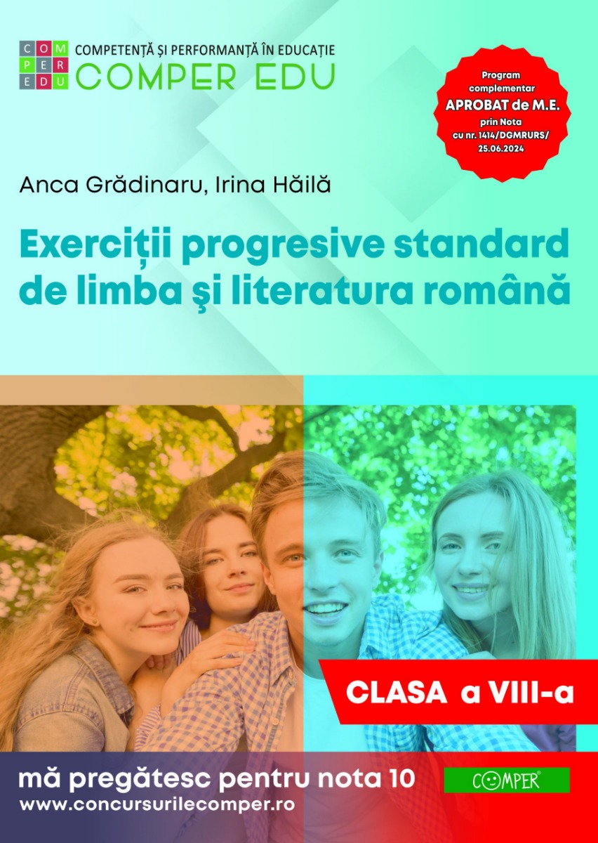 Exercitii progresive standard de limba si literatura romana clasa a 8-a - Anca Gradinaru