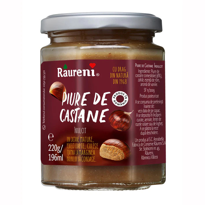 Piure de castane, 220 g, raureni