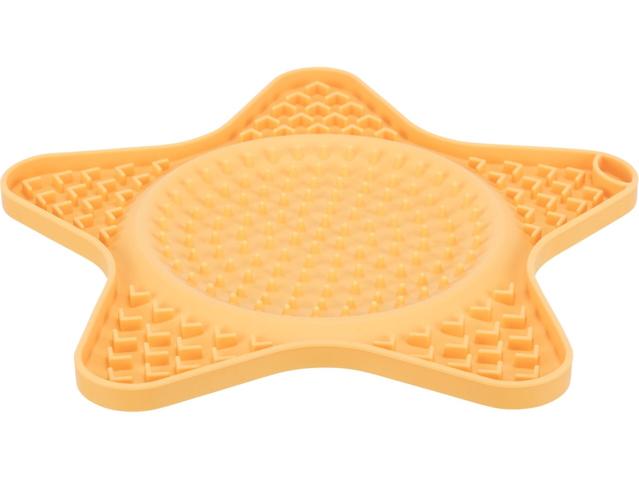 Trixie Farfurie Pentru Hranire Lenta, Lick`n\'Snack, Stea, Silicon, 23.5 cm, Galben, 34982