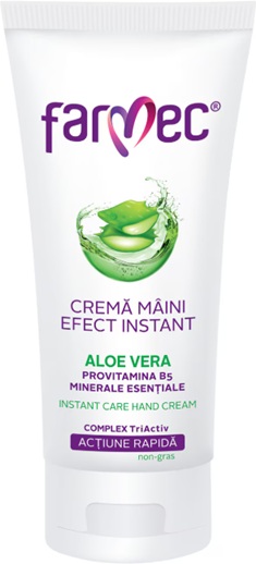 FARMEC CREMA DE MAINI EFECT INSTANT ALOE VERA 100ML