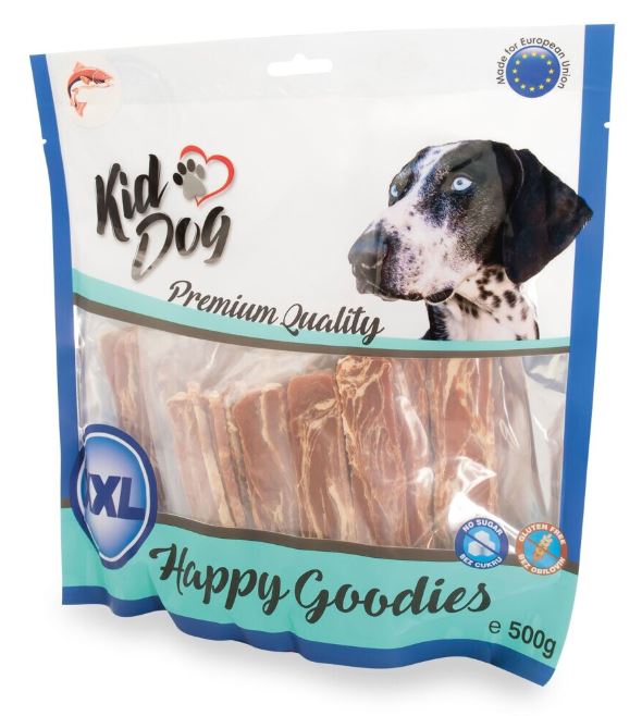 Recompense Pentru Caini, Fasii De Friptura De Somon, 500 g, A04703