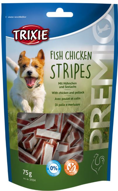 Recompense Pentru Caini, Premio, Sandwichuri Cu Pui Si Peste, 75 g, 31534