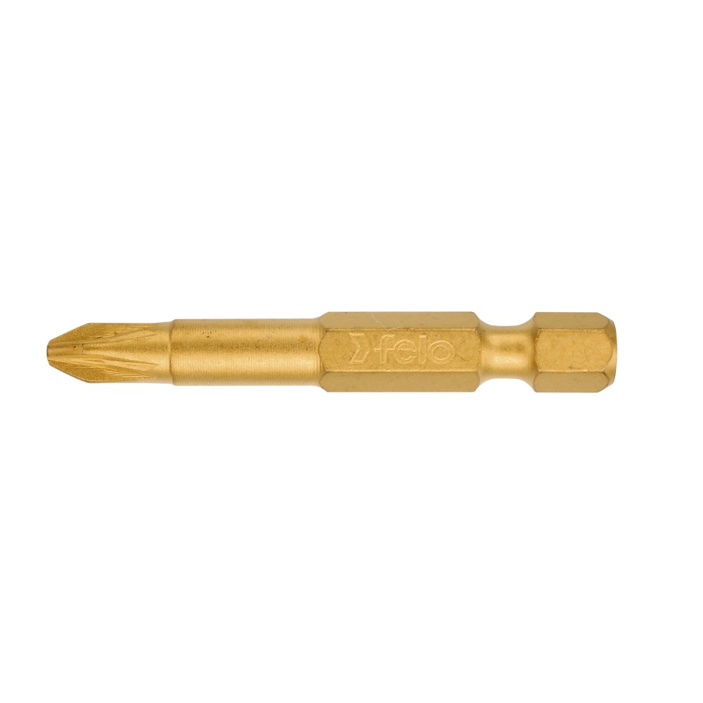 Bit TiN Plus profil Pozidrive, Felo, E6.3, PZ2, 50mm