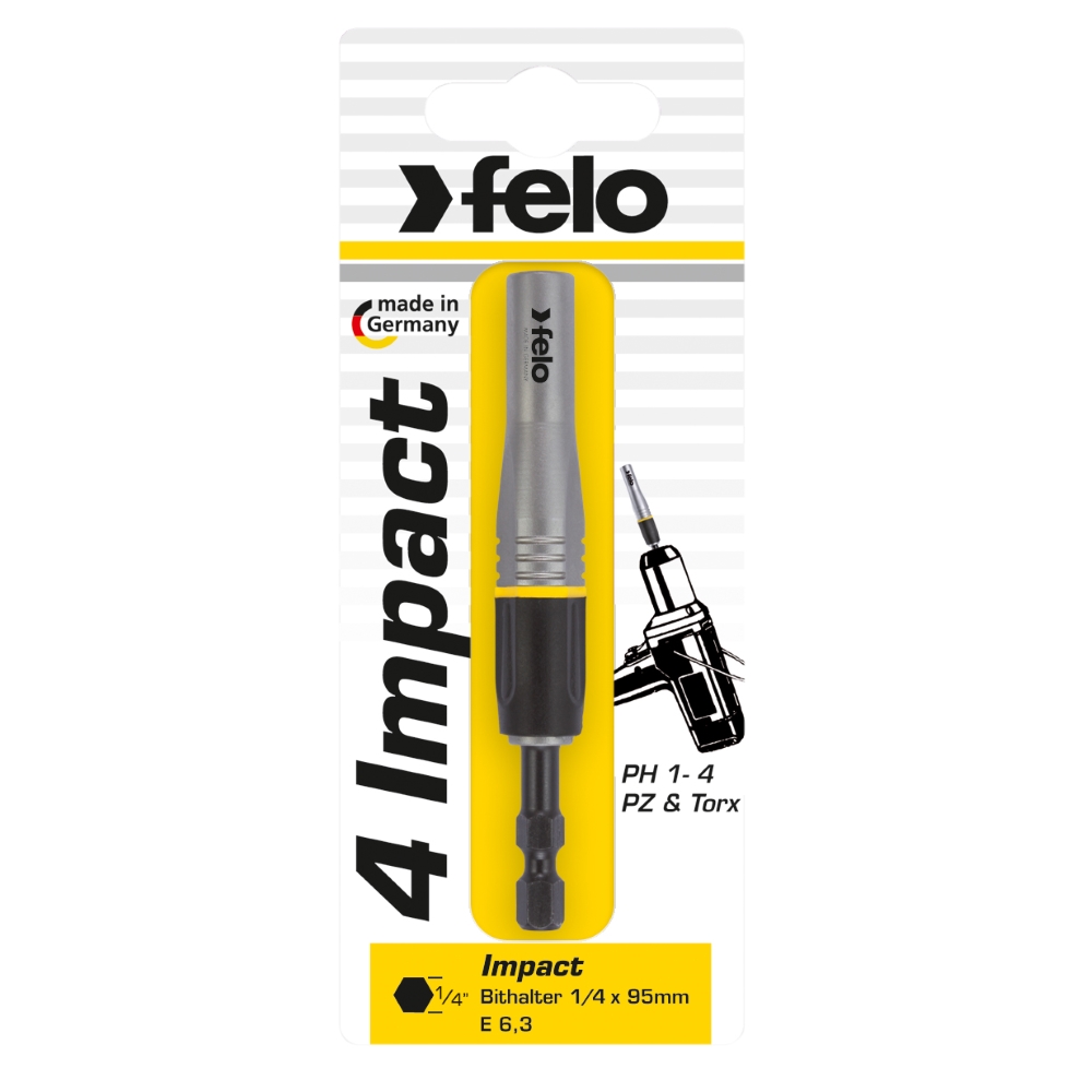 Adaptor portbit IMPACT, Felo, prindere E6.3, 95mm, Blister