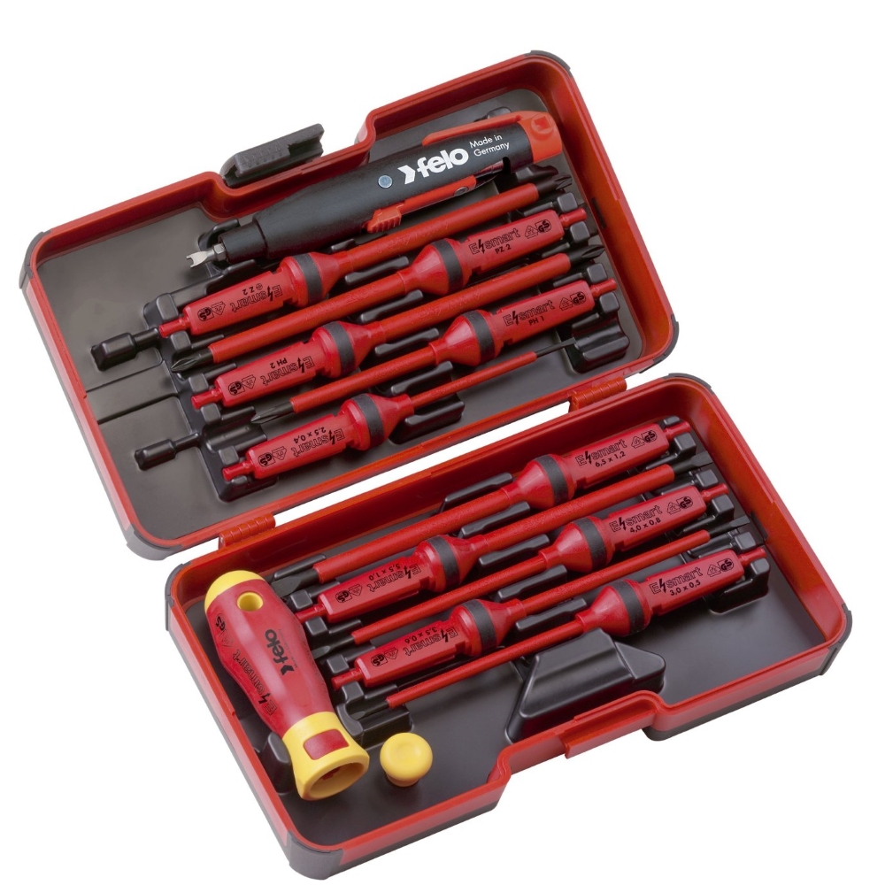 Trusa de surubelnite izolate VDE, Felo E-SMART Industry, 14 piese