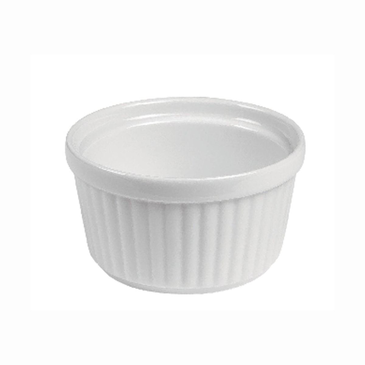 Ramechin din portelan alb, diametru 80mm, inaltime 45mm, gama Finger Food