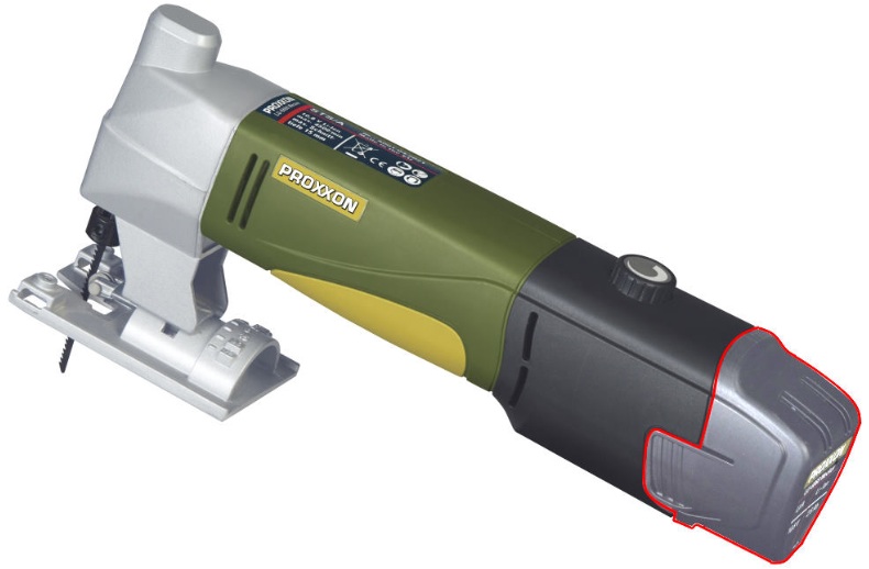 Proxxon 29857, Fierastrau pendular cu acumulator STS/A (doar corpul), 2000-4500 cpm, + accesorii