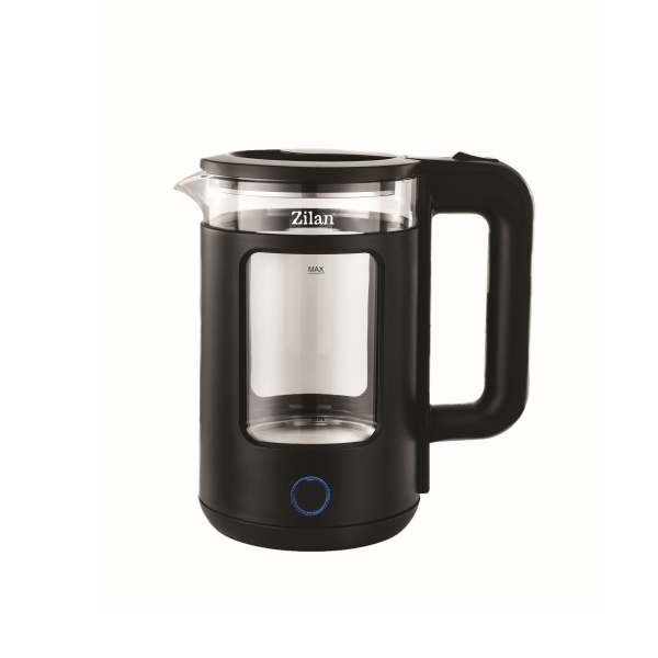Fierbator electric, capacitate 1.5 L, putere 1650 W, indicator luminos, negru, Zilan