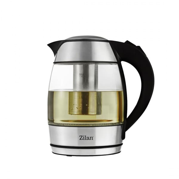 Fierbator electric cu filtru pentru ceai, capacitate 1.8l, putere 2200W, Zilan