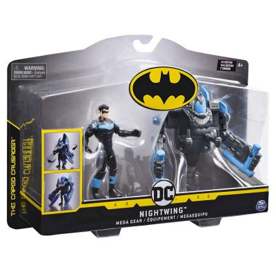 Figurina Batman, Nightwing cu mega accesorii, 10 cm, Spin Master