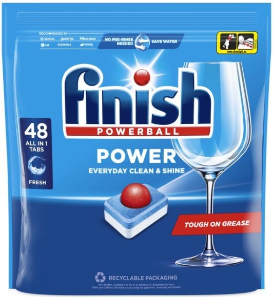 Finish detergent capsule pentru masina de spalat vase , 48 spalari