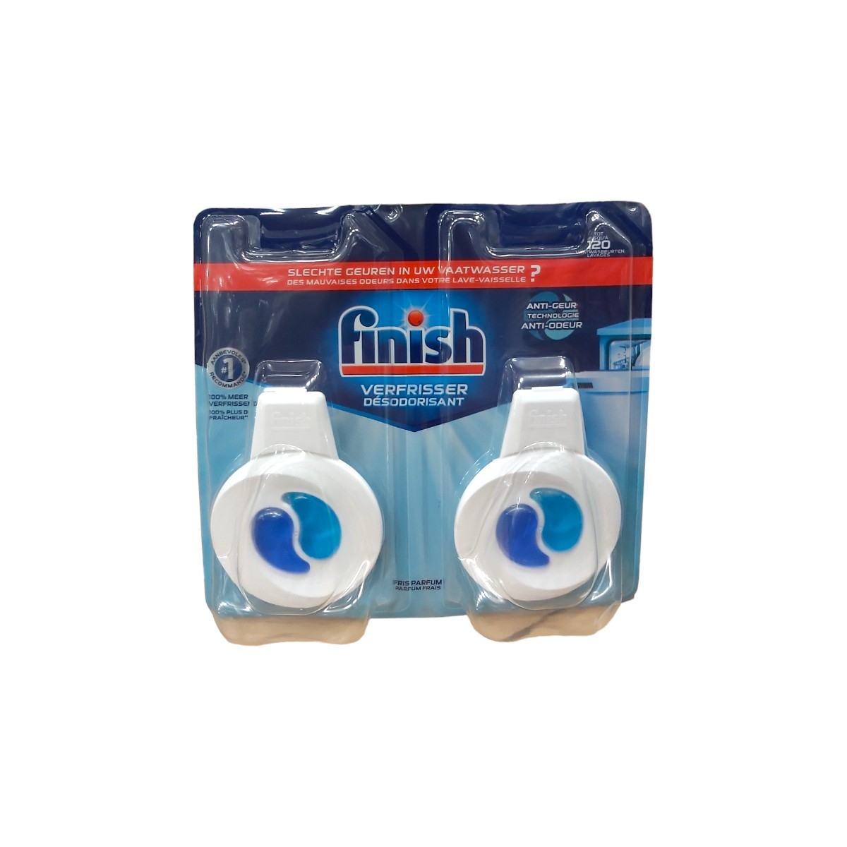 FINISH ODORIZANT MASINA VASE ANTI-ODOR 2X4ML