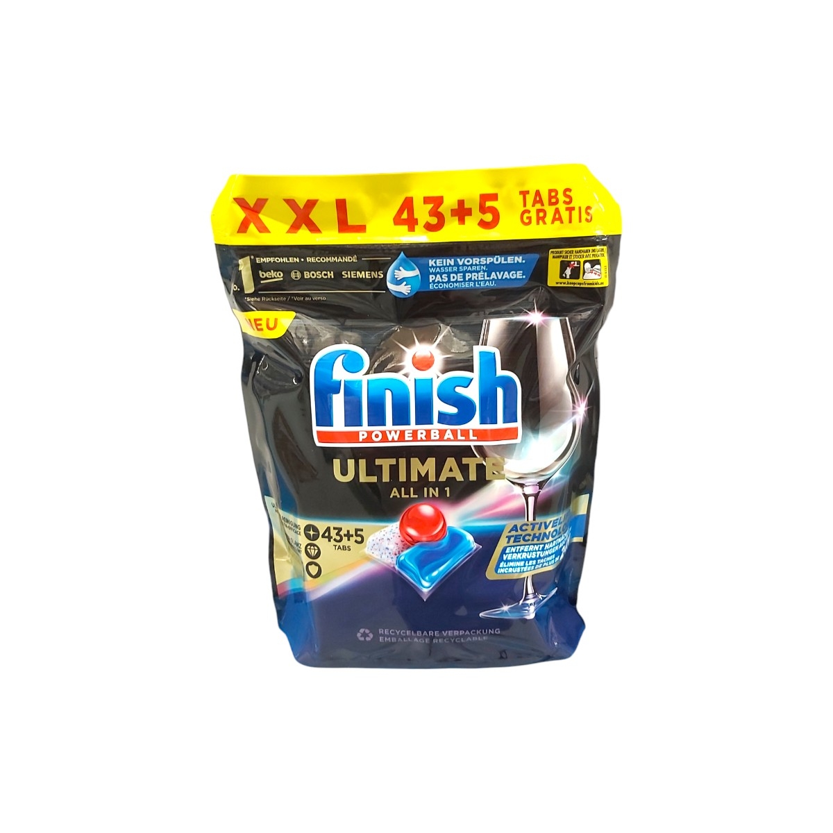 FINISH ULTIMATE ALL IN 1 DETERGENT VASE TABLETE 48BUC
