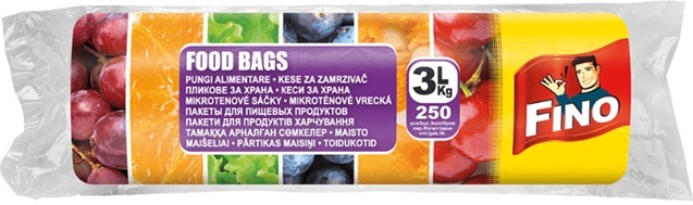 Fino pungi alimentare 3 L, 250 buc