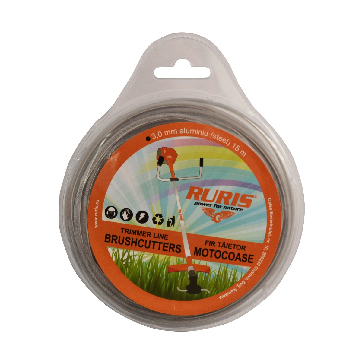 Fir Trimmer 3.0 mm {Aluminiu} 15 m