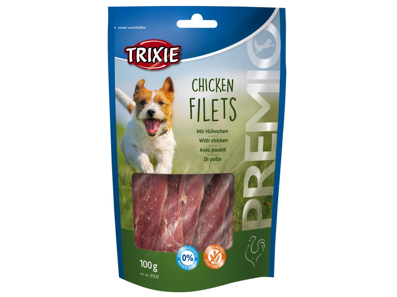 Trixie Recompense Pentru Caini, Premio, Fileuri De Pui, 100 g, 31532