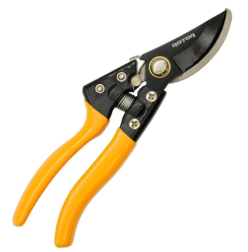 Foarfeca de gradina cu maner cauciucat, ROTOR