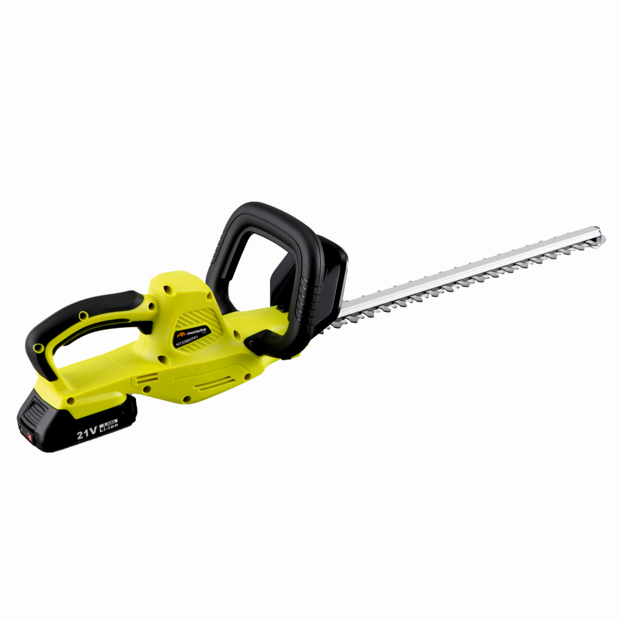 Foarfeca cu acumulator pentru gard viu MESTERINO TOOLS NT20BHT01, putere 180W, acumulator 2A / 21V, lungime lama 45 cm