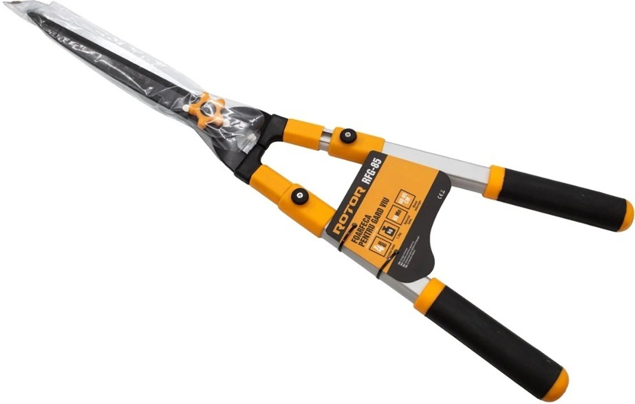 Foarfeca pentru gard viu ROTOR, maner telescopic 68-85cm