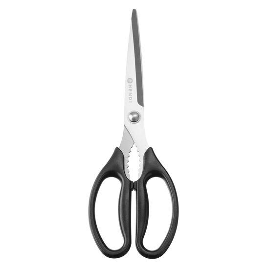 Foarfece de bucatarie, HENDI, Negru, (L)252mm