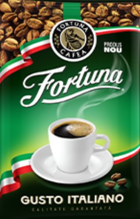 Cafea prajita si macinata Fortuna Gusto Italiano, 250g