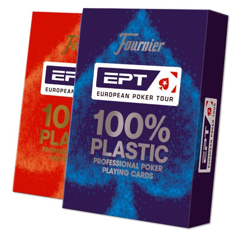 Set 2 pachete carti de joc poker oficiale European Poker Tour EPT