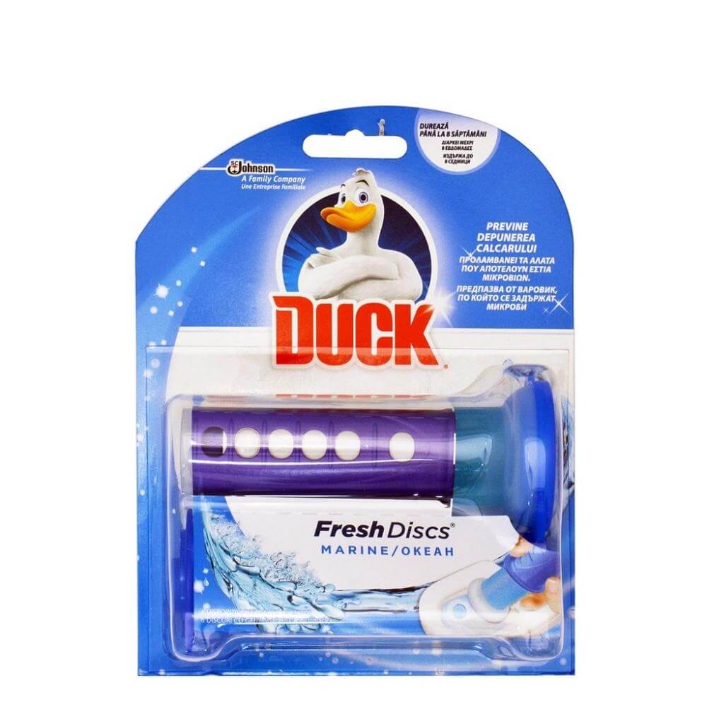 Duck discs odorizant toaleta aparat cu gel Marin, 36 ml