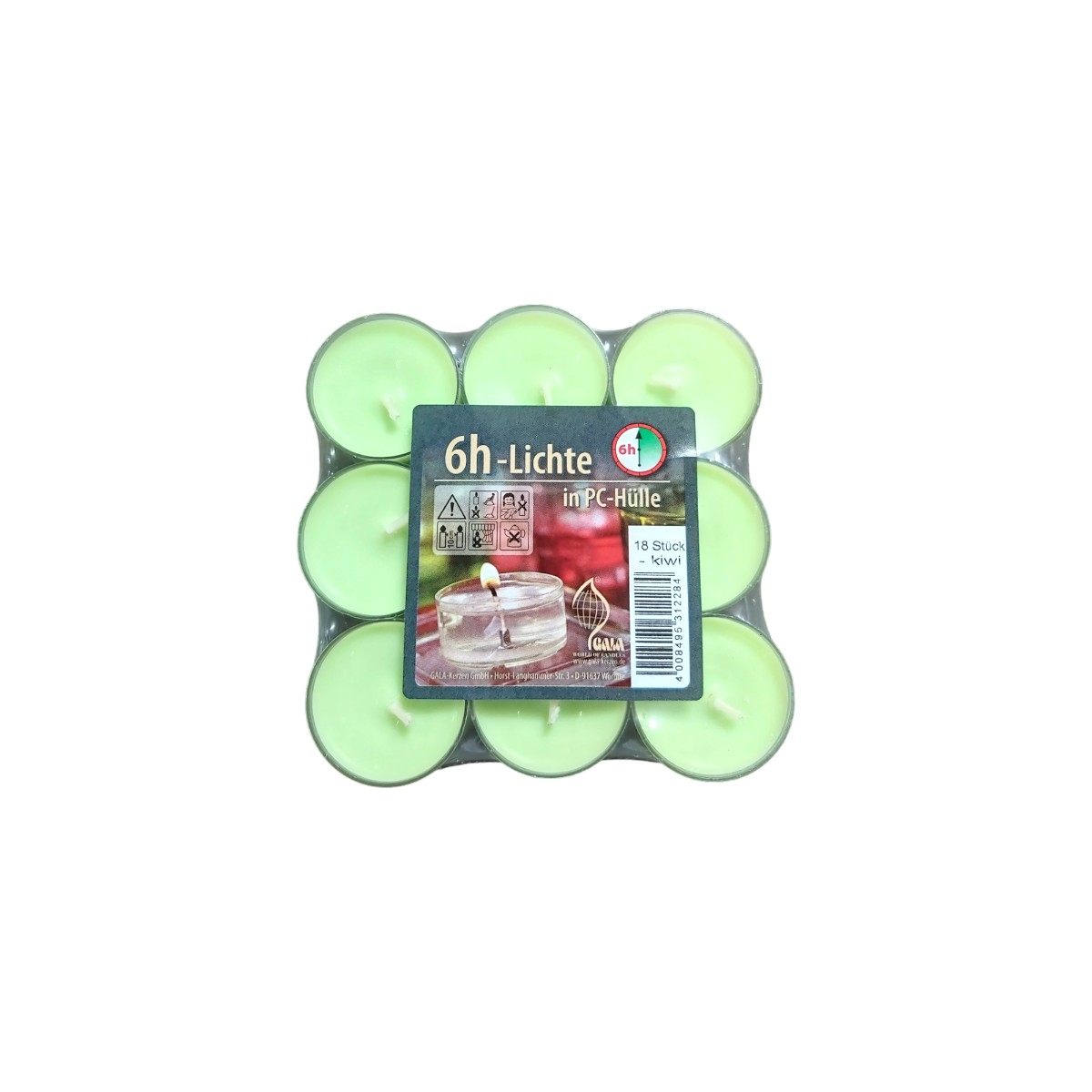 GALA LUMANARE PARFUMATA PASTLA KIWI 18BUC/SET 12284