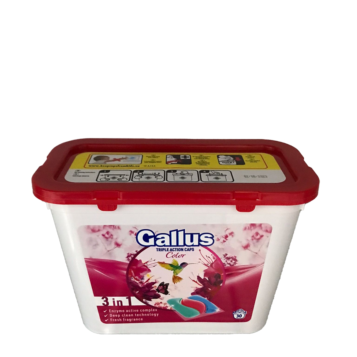 GALLUS 3IN1 DETERGENT COLOR CAPSULE 30 BUC