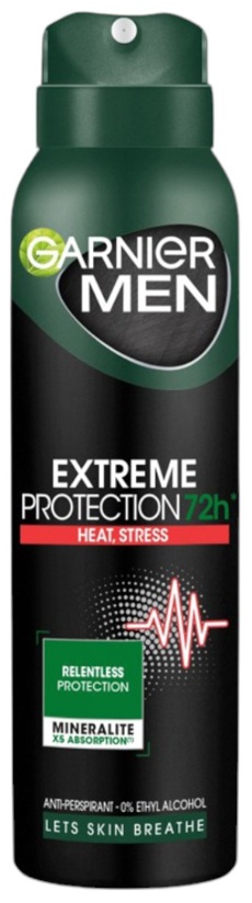 Garnier Men Deodorant Protection Skin Clothes, 150 ml