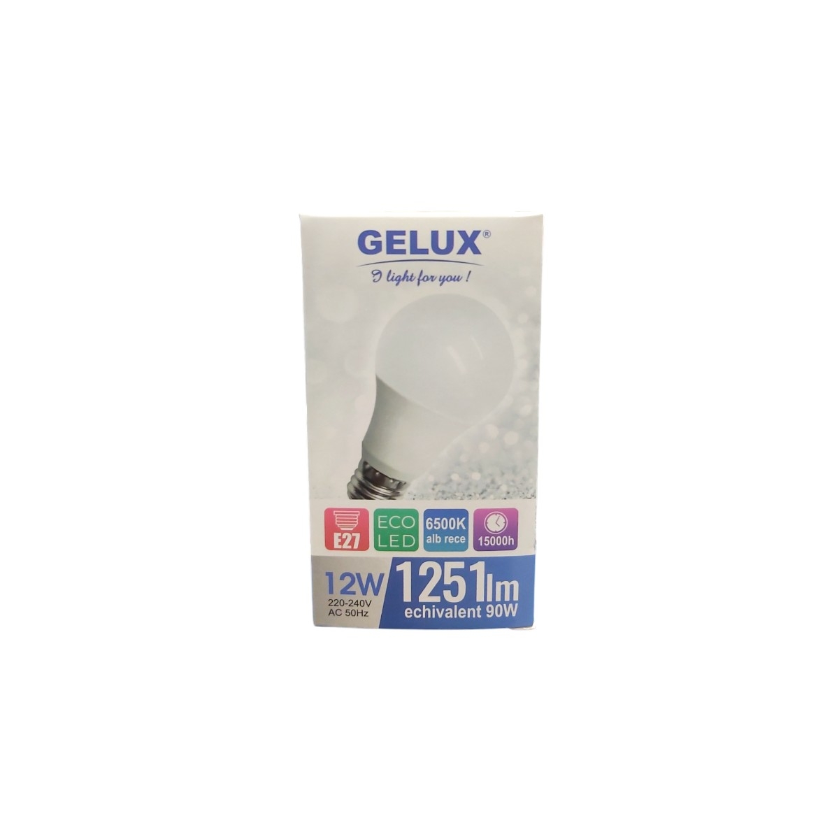 GELUX BEC ECOLED 12W 1251 LM 6500K  GL-LED1E6012