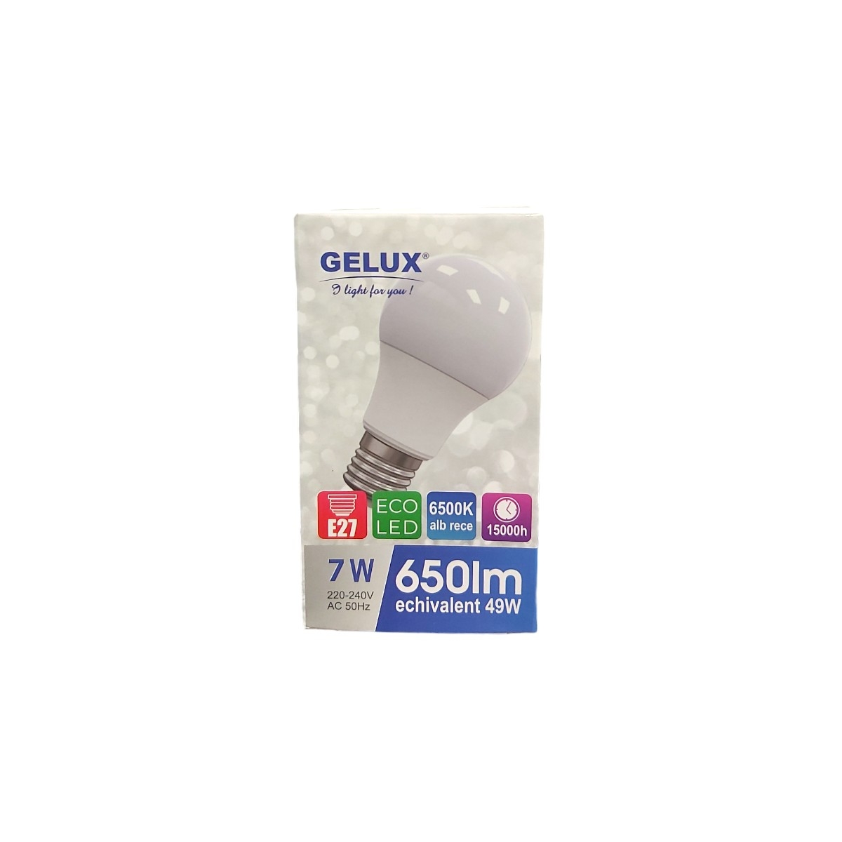 GELUX BEC ECOLED  638 LM 7W  6500K  GL-LED6007