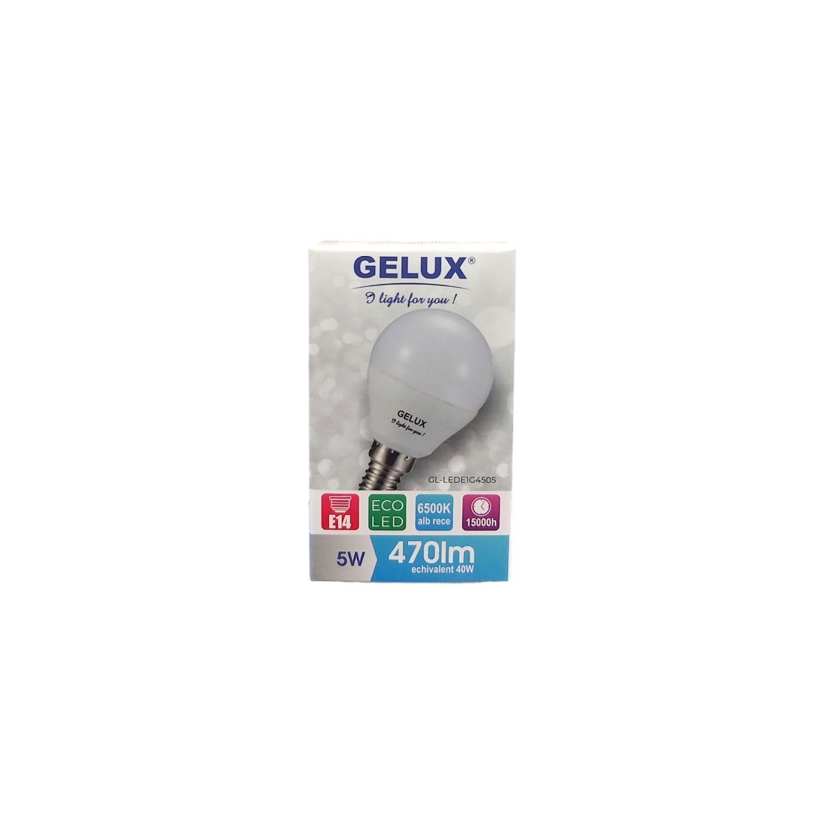 GELUX BEC ECOLED SFERIC 5W 470LM E14 6500K GL-LEDE1G4505