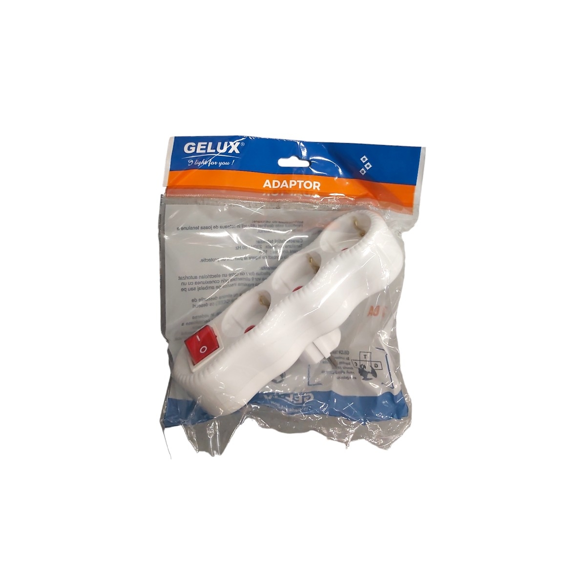 GELUX TRIPLU STECHER LINIAR CU INTRERUPATOR GL-TPSTLK01