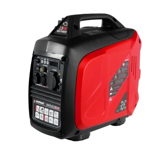 Generator cu Invertor ESG-2000 ELEFANT, Iesire curent 2,3 kW, Siguranta de pornire, indicator de benzina, porturi USB