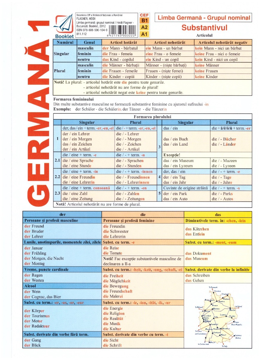 Pliant Gramatica limbii germane 1 - Heidi Flagner