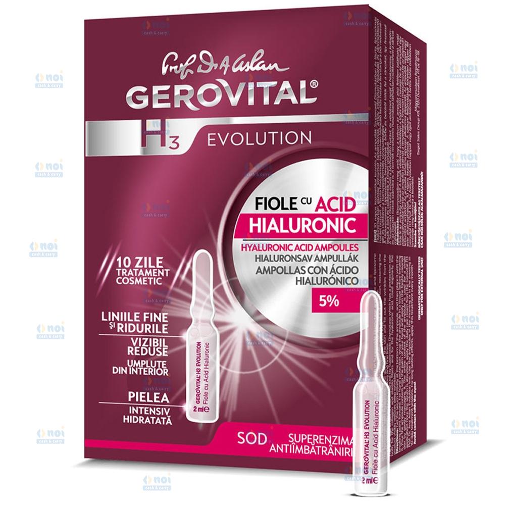 GEROVITAL GH3 EVOLUTION FIOLE ACID HIALURONIC 5% 10X2ML