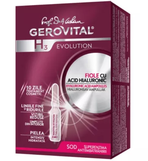 GEROVITAL GH3 EVOLUTION FIOLE ACID HIALURONIC 5% 10X2ML