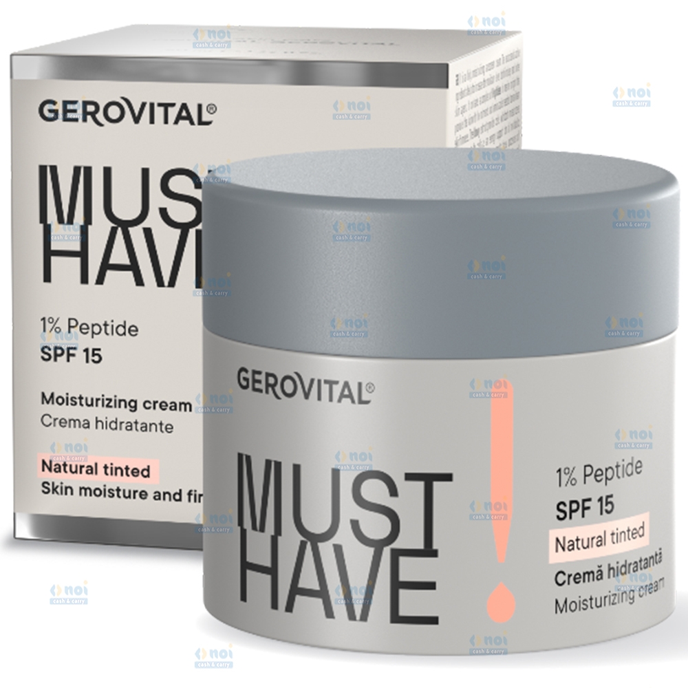 GEROVITAL MUST HAVE CREMA HIDRATANTA 1%PEPTIDE SPF15 50ML