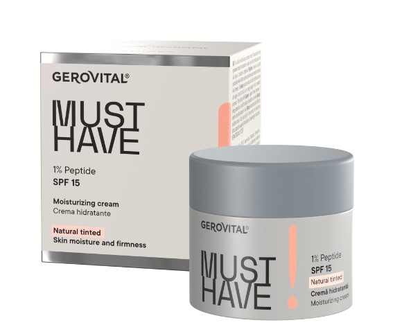GEROVITAL MUST HAVE CREMA HIDRATANTA 1%PEPTIDE SPF15 50ML