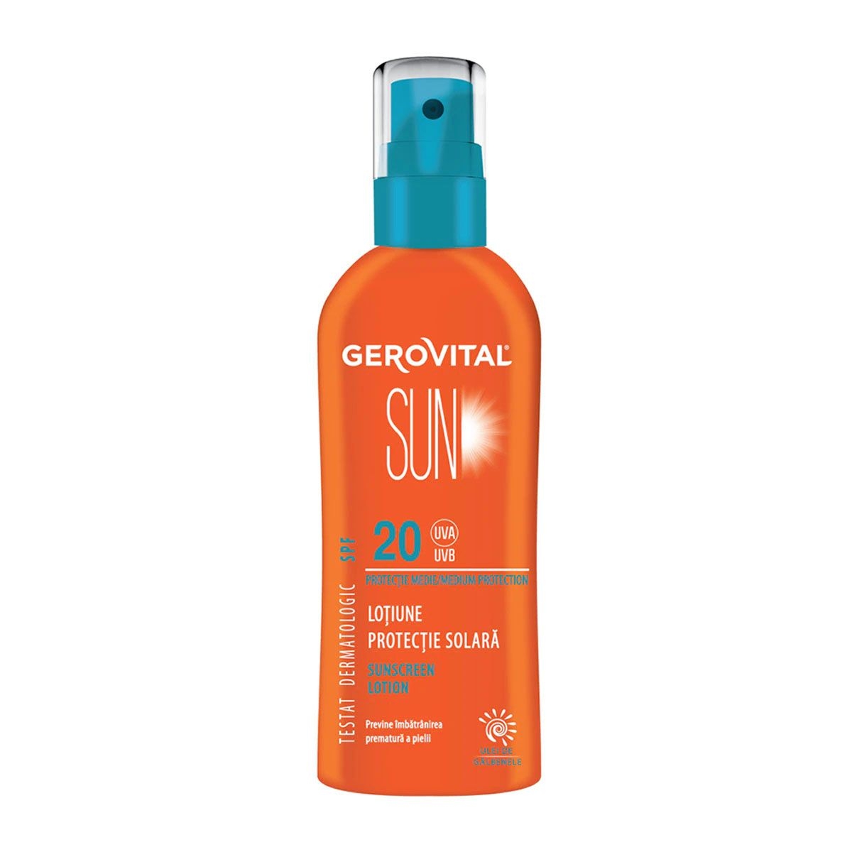 GEROVITAL SUN LOTIUNE SPRAY PROTECTIE SOLARA 20SPF 150ML