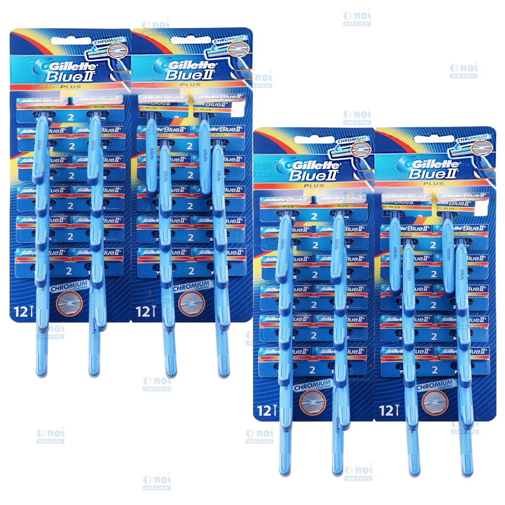 GILLETTE BLUE II PLUS APARAT RAS 2LAME FOLIE 2X48BUC/SET