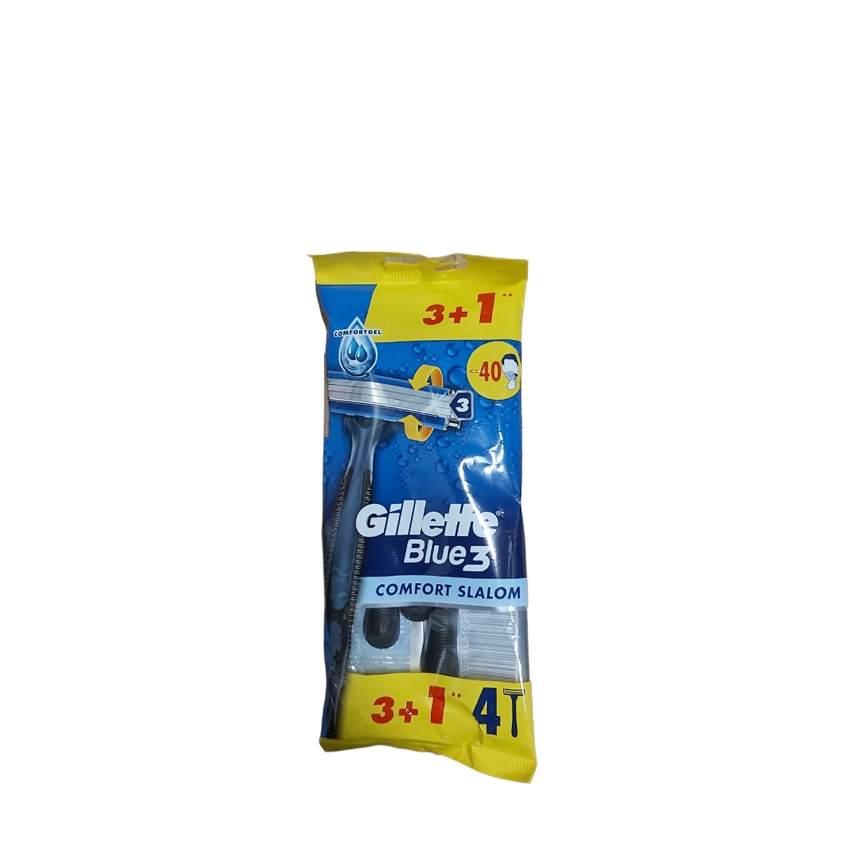 GILLETTE BLUE3 COMFORT SLALOM  APARAT DE RAS 3+1BUC