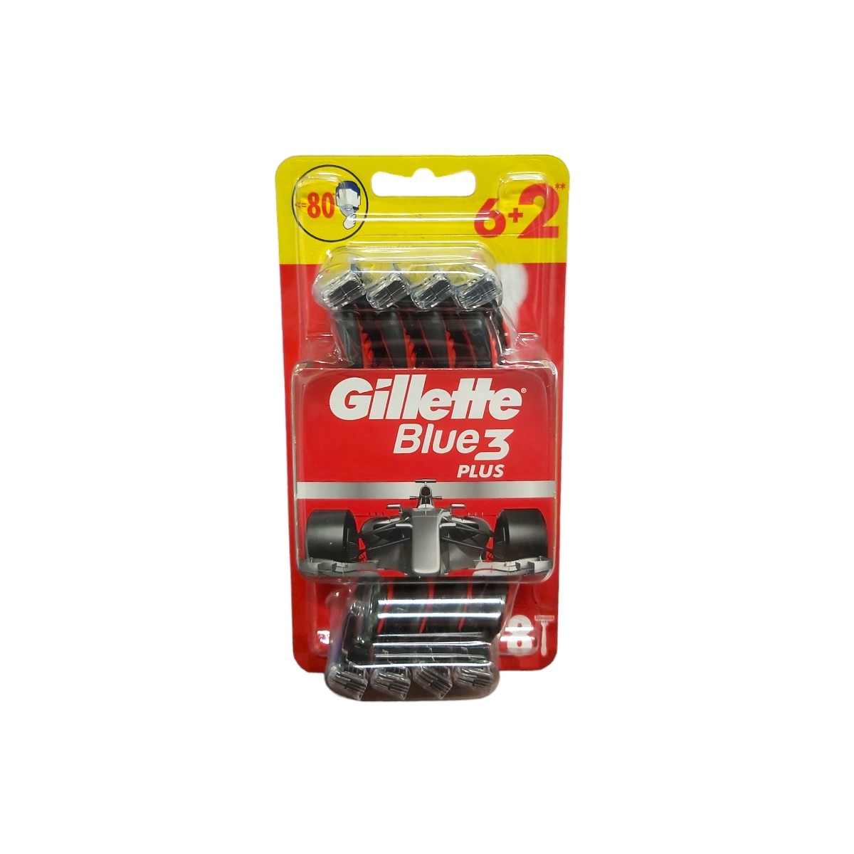 GILLETTE BLUE3 PLUS APARAT DE RAS 6+2BUC