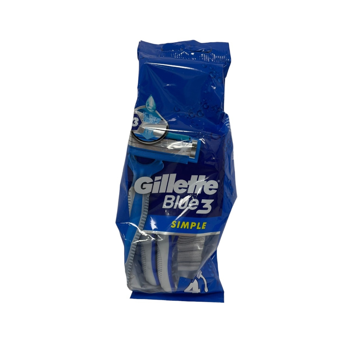 GILLETTE BLUE3 SIMPLE APARAT RAS 3 LAME 4BUC/SET