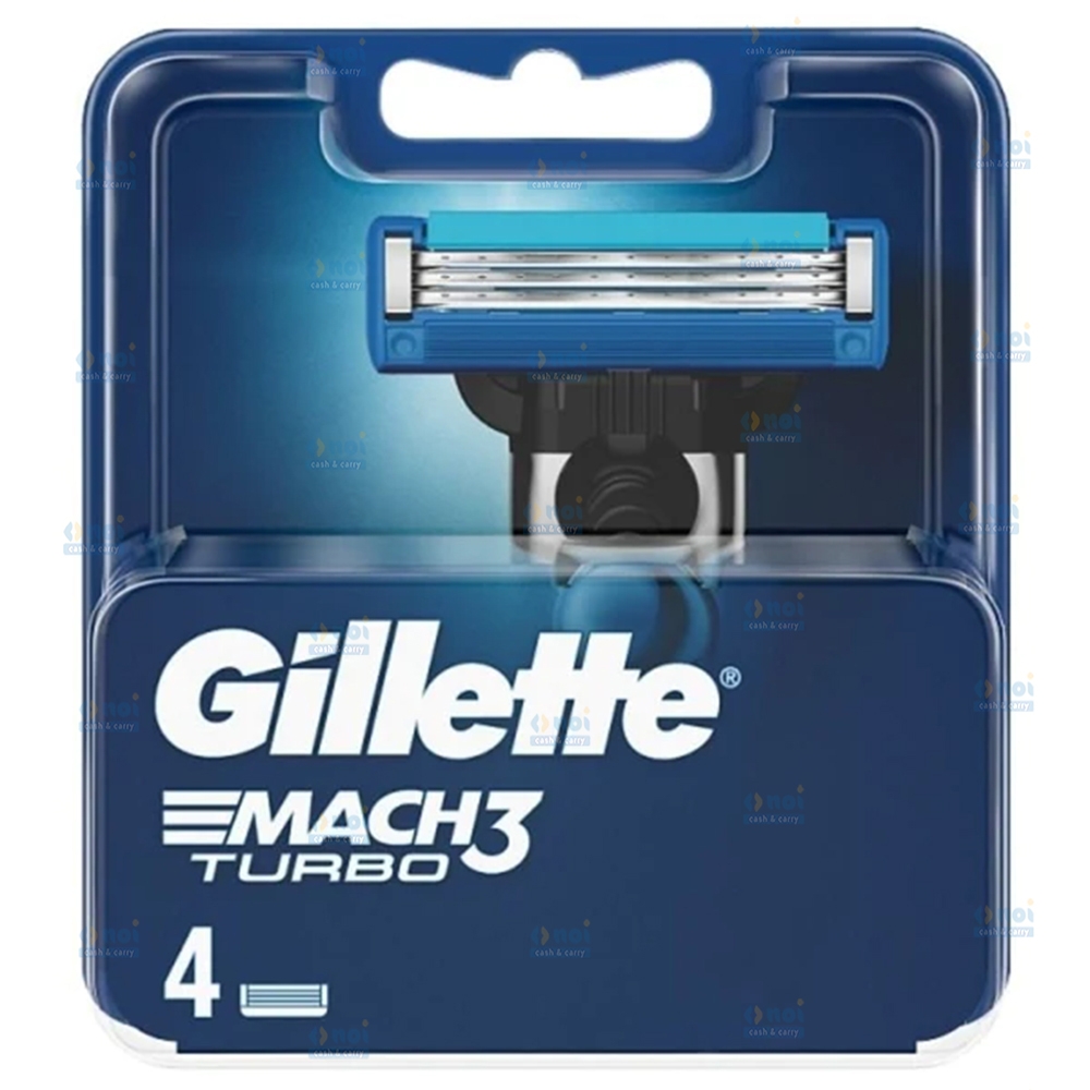 GILLETTE MACH3 TURBO REZERVA APARAT RAS 3LAME 4BUC/BLISTER